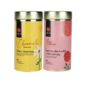 Tattva Adih Rose green Tea , Chamomile green Tea Combo – 100g Each Pack | Chamomile, Rose green Tea   (2 x 100 g)