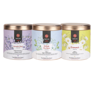 Tattva Adih Combo Pack Chamomile Flower 50g Blue Butterfly 25g & Lavender 50g Herbal Tea Pouch (125g)