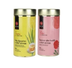 Tattva Adih COMBO PACK ROSE AND LEMON GREEN TEA 100g each Lemon, Rose Tea   (2 x 100 g)