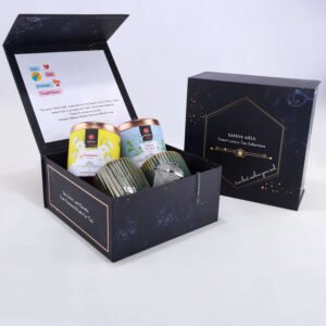 Tattva Adih Tea Gift Hamper | Rose Petals | Lemon Grass | Steel Infuser | 2 Ceramic Cups | Set of 5