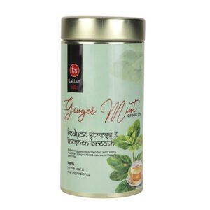 Tattva Adih Tea Gift Hamper | Ginger mint green tea with 2 Ceramic Cups | Set of 4